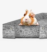 Paw Inspired Critter Box | Washable Guinea Pig Cage Liners with Raised Sides | Fleece Bedding for...