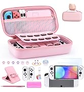 Switch OLED Accessories Bundle- innoAura 18 in 1 Switch Bundle with Switch Case, Switch Game Case...