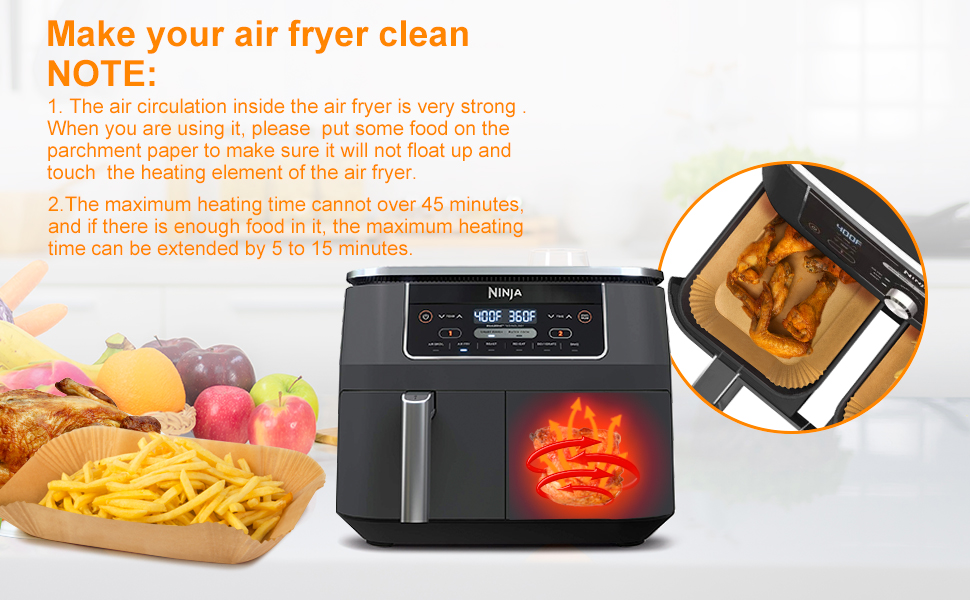 Air Fryer Liners Disposable for Ninja Air Fryer