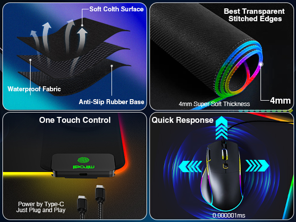 Mouse Pad Magnetic Wireless Charging