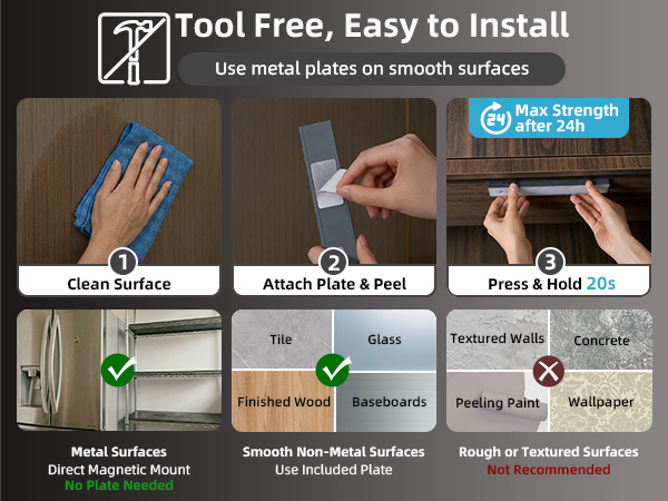 Tool free installation