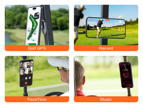 Magnetic Golf Cart Phone Holder