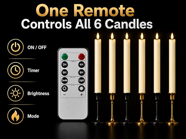 taper candles battery operated