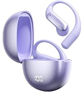 Piluyaa Open Ear Earbuds Bluetooth AI Ear Buds 60Hrs Playtime Wireless Over Headphones with Earho...