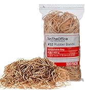 1InTheOffice Rubber Bands Size 32, 32 Rubber Bands, Beige, #32, 900 Pack