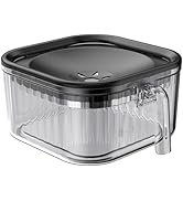 Twinsing 2.5L Dog Water Bowl, 86oz Splash Proof Dog Bowl No Spill Slow Drinking Water Feeder Port...
