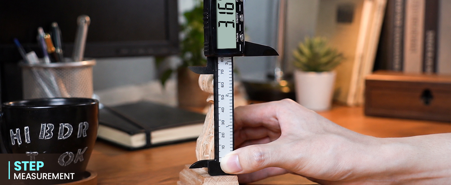 HARDELL RECHARGEABLE PLASTIC DIGITAL CALIPER