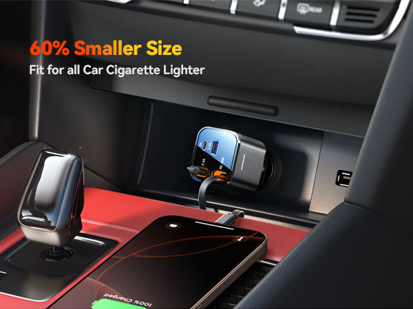 4 in 1 retractable car charger