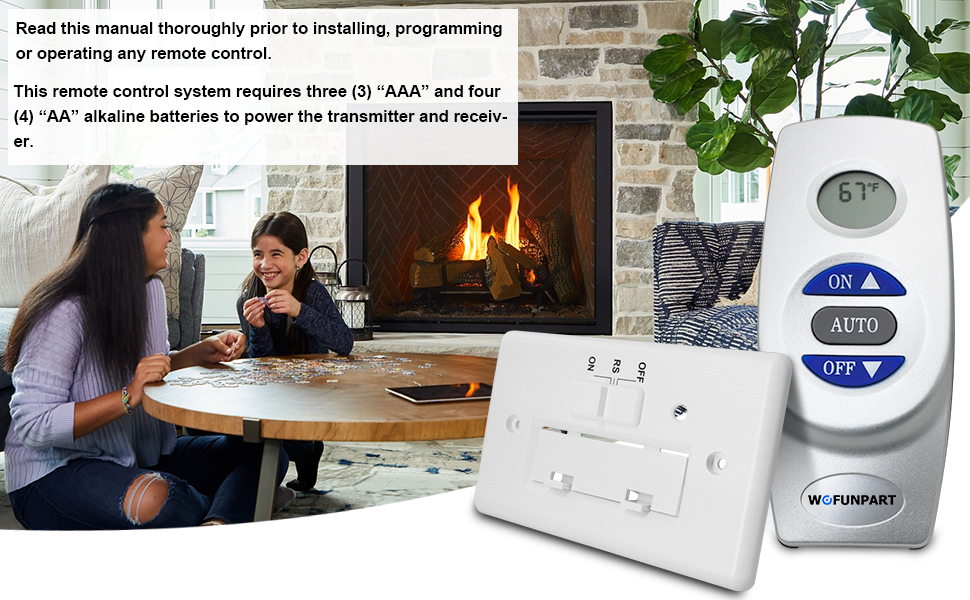 fireplace remote control