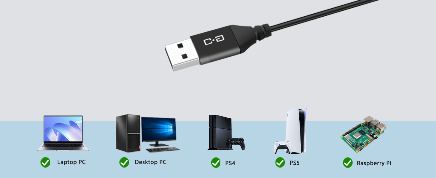 USB-A Connection for Computers
