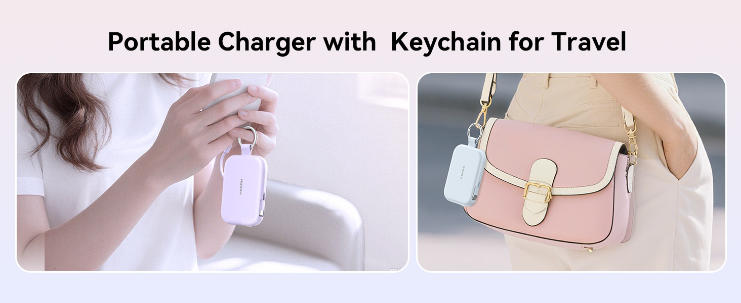 portable charger keychain 5000mah power bank