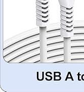 VoroDcip 15 FT USB C Cable Fast Charging 2 Pack, Extra Long USB A to Type C White Data Cord, 15 F...