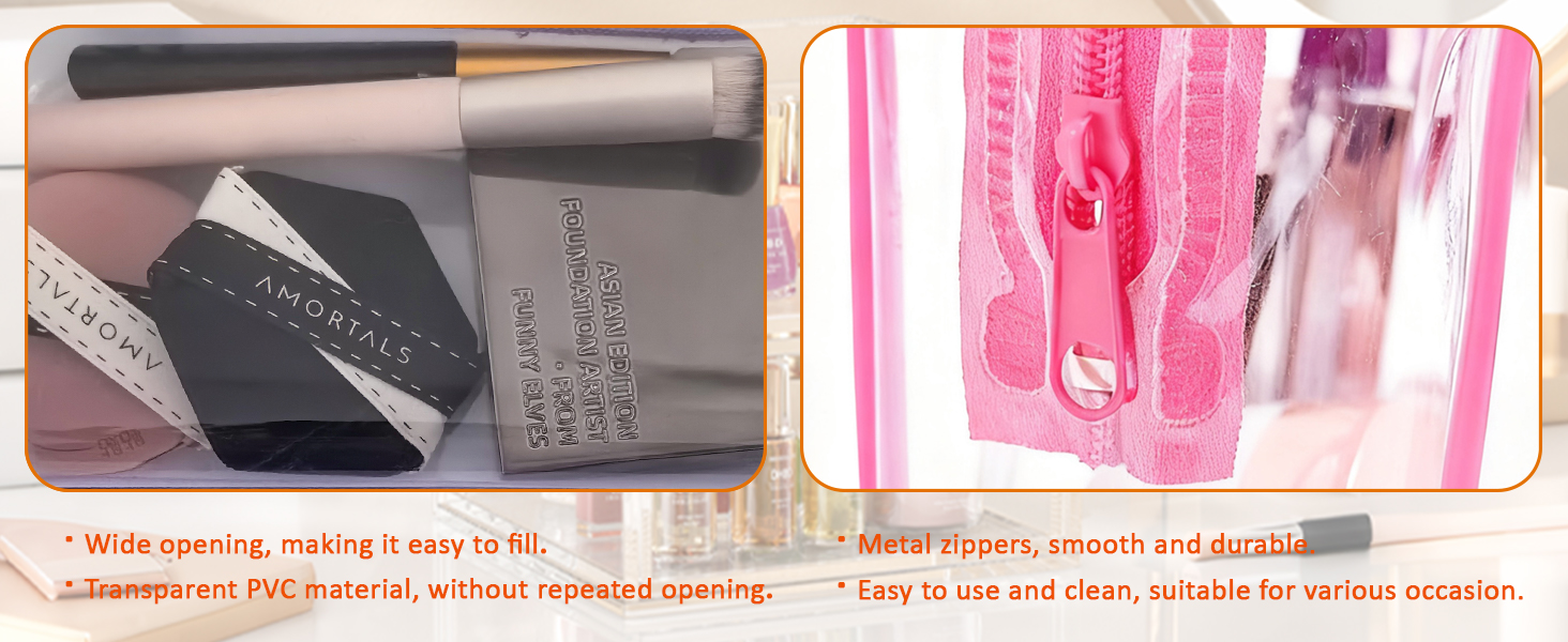 made of thick transparent PVC material, which is durable and easy to wipe clean