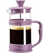 gegewawa French Press Coffee Maker, Coffee Press of 18/8 Stainless Steel Filter 11.8 OZ, Mini Cam...