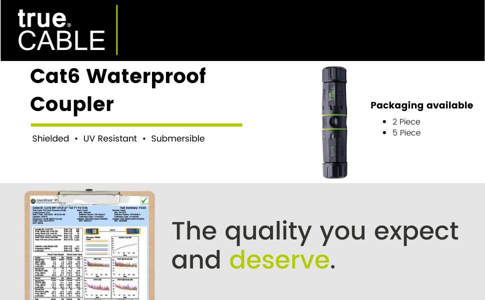 Cat6 Waterproof Coupler Shielded 