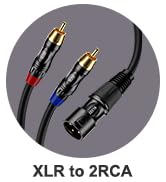 xlr to 2 rca cables