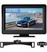 TECXERLLON 5'' HD 1080P Backup Camera, Backup Camera for Car, Reverse Rear Camera with Night Vers...