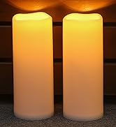 NURADA Large Outdoor Solar Candles Waterproof - 10