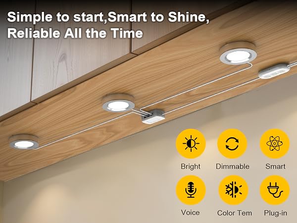 under cabinet puck lights