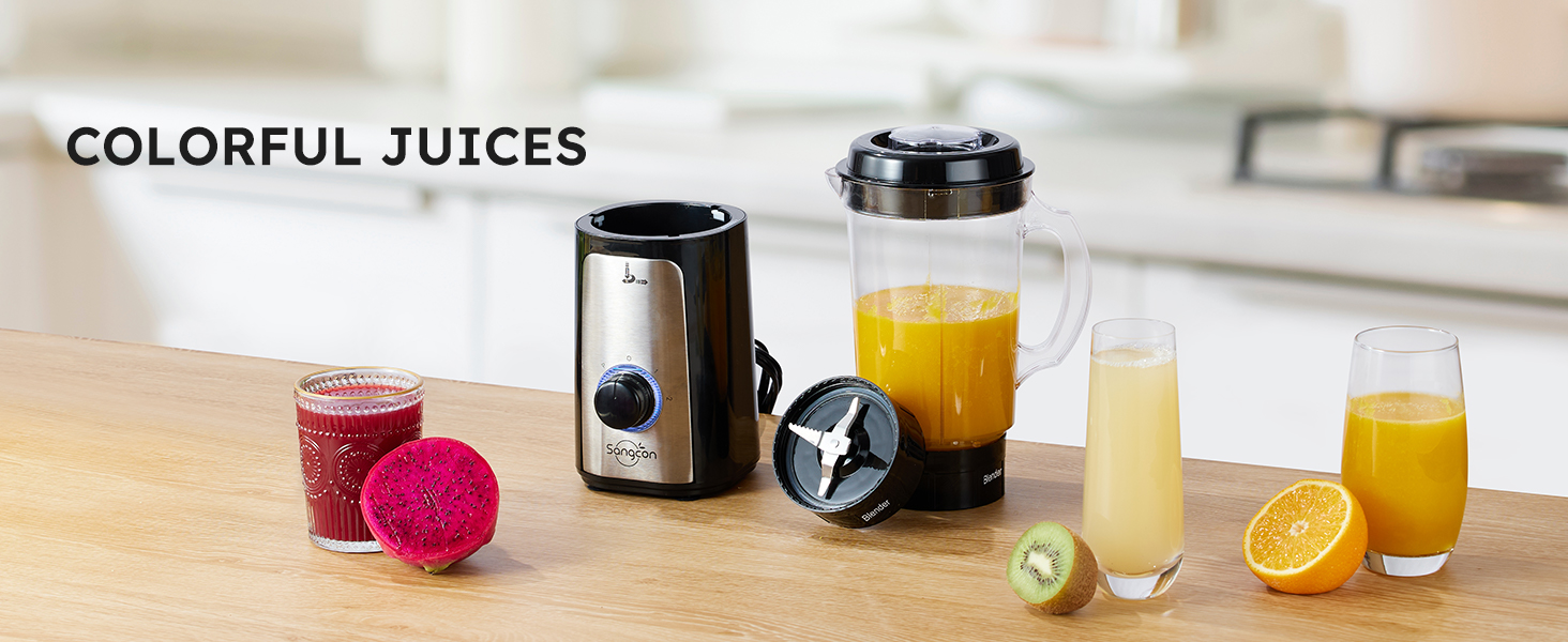 Sangcon 5-in-1 Blender and Food Processor Combo for Kitchen