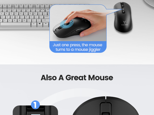 Wireless Mice with Build-in Mouse Jiggler Mover