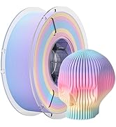 RAMBERY Matte Rainbow 3D Printer Filament Matte PLA Filament Multi-Color Change 3D Printing Filam...