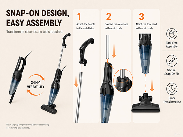 corded stick vacuum cleaner