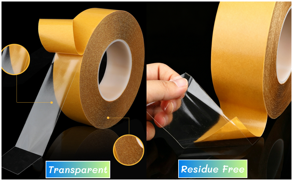 transparent double sided tape