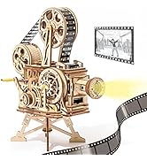 ROKR 3D Wooden Puzzles for Adults- 183pcs Mechanical Model Wooden Craft for Adults Movie Projecto...