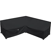 Flexiyard Heavy Duty Outdoor Sectional Sofa Cover, 85“ x 85