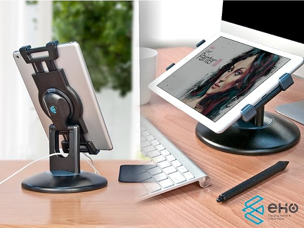 iPad Air mini 4 8 11 12.9 large tablet pro drawing swivel stand holder adjustable kiosk retail dock