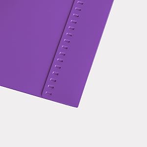 3 Hole Punch Heavy Duty Folder Pop Primary Purple Up Close