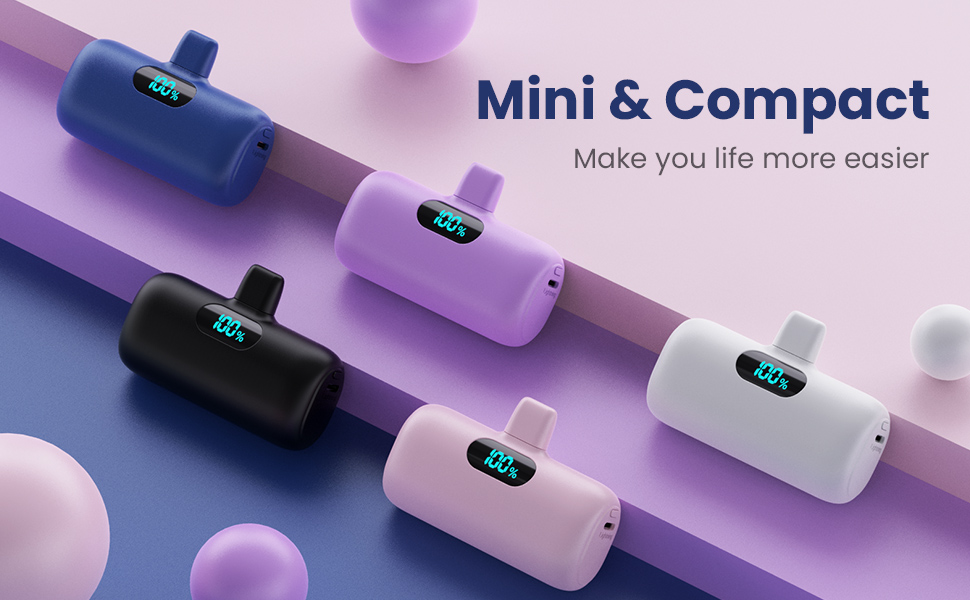 Mini Power Bank Portable Charger for iPhone