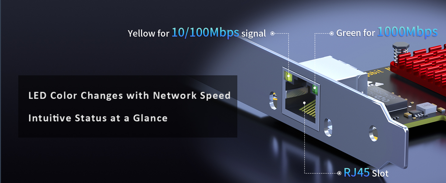 GLOTRENDS LE8111H Gigabit Network Card for Home Desktop PC