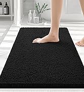 Black Luxury Bath Rug