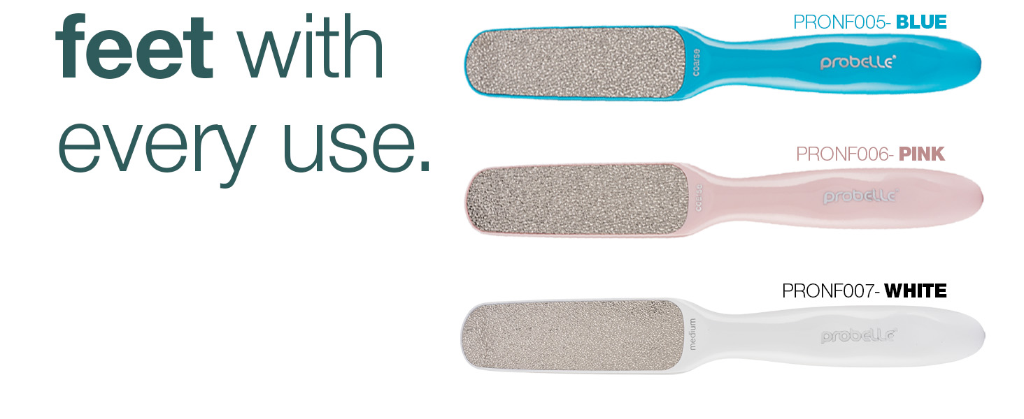 nickel foot file blue pink white