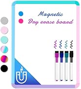VUSIGN Small White Board Dry Erase, 11''x14'' Magnetic Dry Erase Board, Mini Whiteboard with Mark...
