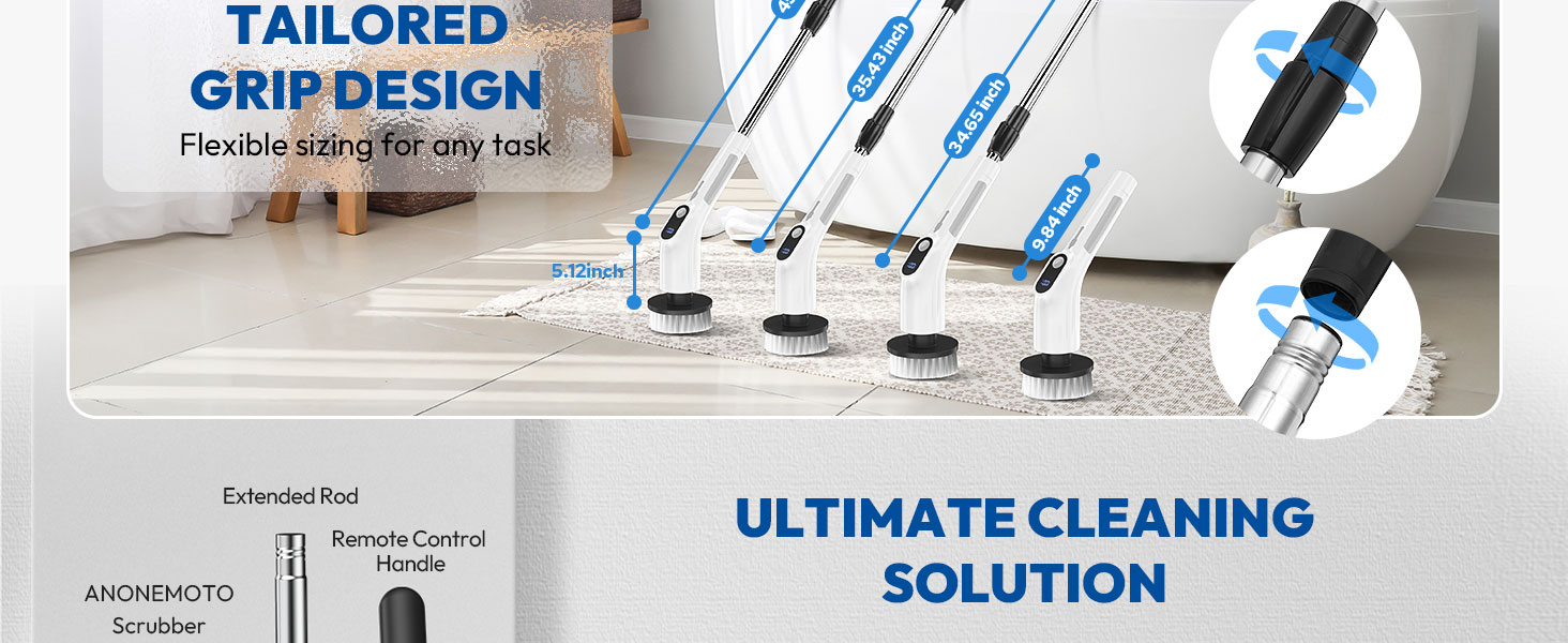 Electric Spin Scrubber for Bathroom