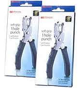 Officemate 1 Hole Punch with Soft Grip, 8 Sheet Capacity, Black, 2 Each Per Pack Paper Punches (9...