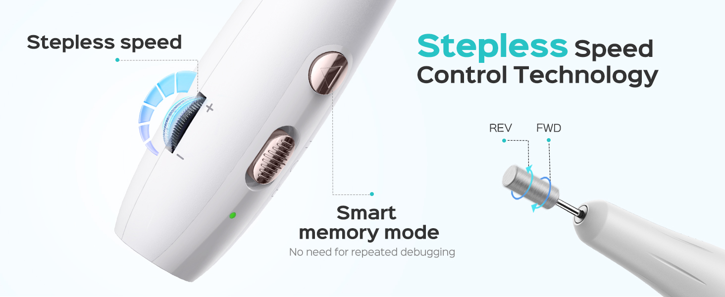 Electric Nail Drill Kit: Professional Stepless Speed Regulation