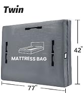 Mattress Bags for Moving and Storage, BETU Twin Mattress Protector Waterproof Mattress Cover with...
