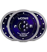 WOTAHI 3-Piece Turbo Diamond Tile Saw Blades - 7 inch Diamond Blade for Angle Grinder, 7/8" Arbor...