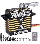 HobbyPark Waterproof 966oz-in 70KG Servo High Torque Servo Brushless Motor 8.4V HV Servo Metal Ge...