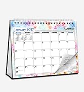 CRANBURY 8x6 Small Standing Desk Calendar 2026-2027, July 2026 to December 2027