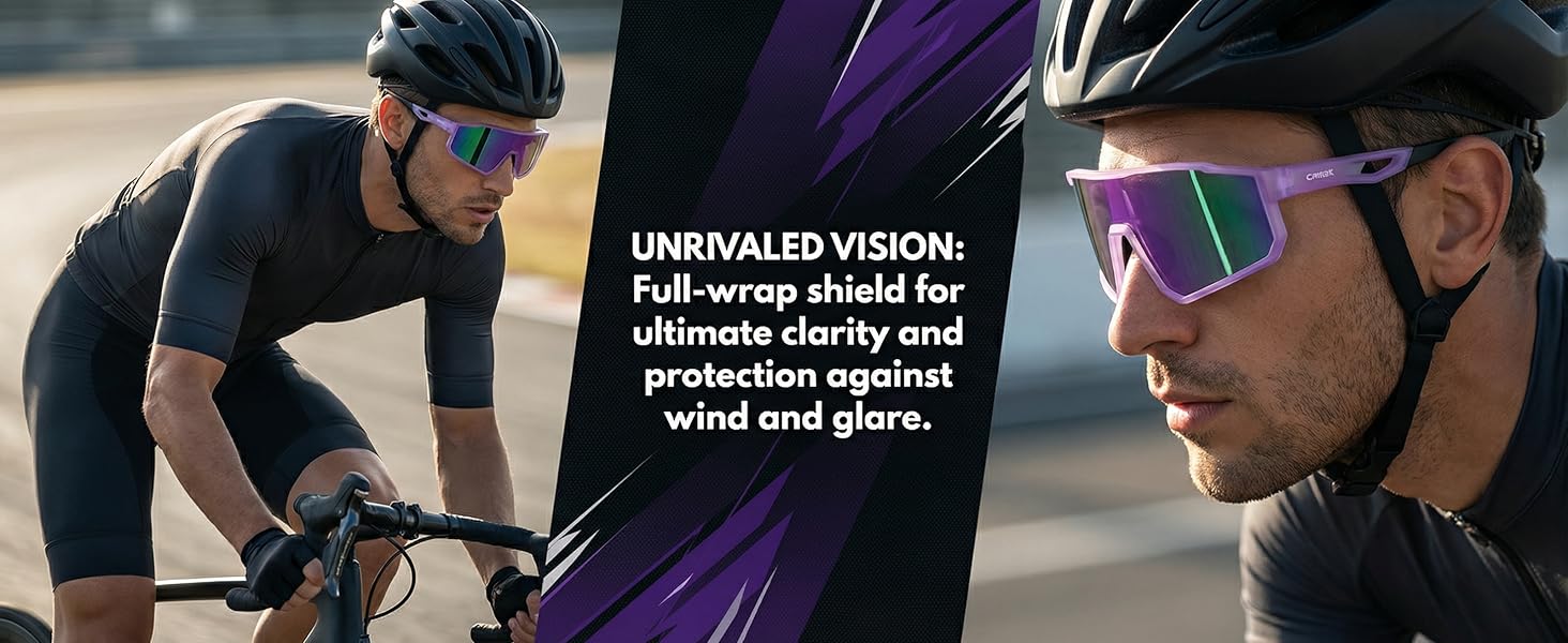 DEPHILA Polarized Sports Sunglasses for Men Women