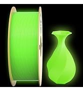 Dikale PLA+ 3D Printer Filament Luminous Green, 1.75mm No Tangle, Net Weight 2.2lbs Spool (1kg, P...
