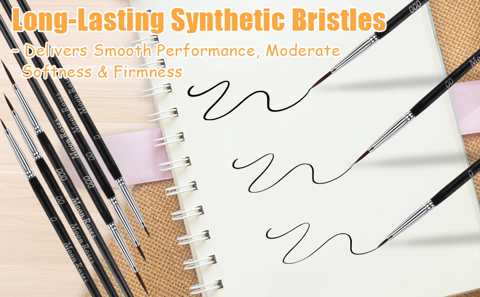Long-Lasting Synthetic Bristles – Delivers Smooth Performance, Moderate Softness &amp;amp; Firmness