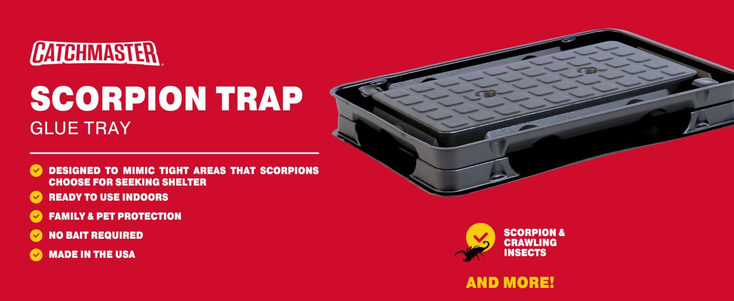 catchmaster scorpion trap glue tray made in usa pest control solutions