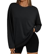 AUTOMET Women Oversized Long Sleeve Shirts Fall Trendy Tops Tee Fashion Gym Baggy Basic Casual Lo...