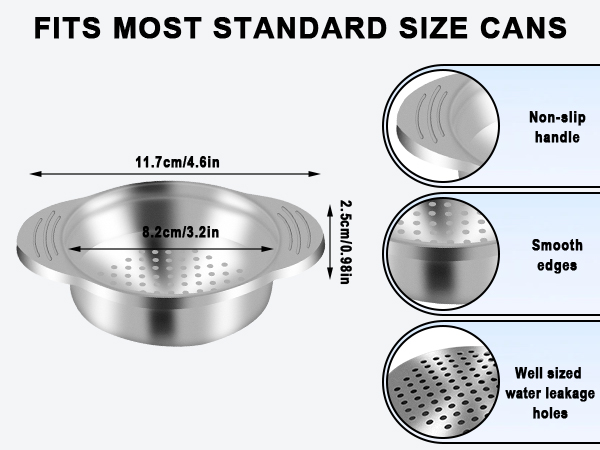 Tuna Can Strainer